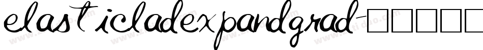 elasticladexpandgrad字体转换