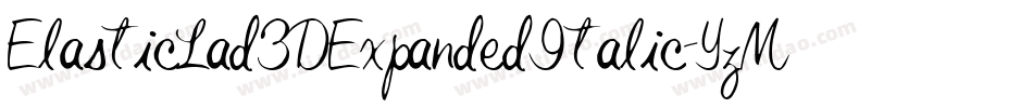 ElasticLad3DExpandedItalic-YzM6q字体转换