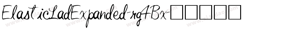 ElasticLadExpanded-rg4Bx字体转换