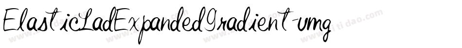 ElasticLadExpandedGradient-vmg89字体转换 ElasticLadExpandedGradient-vmg89字体转换