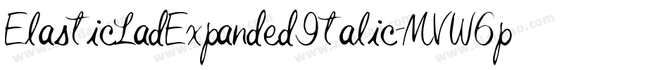 ElasticLadExpandedItalic-MVW6p字体转换