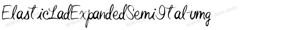 ElasticLadExpandedSemiItal-vmgMZ字体转换