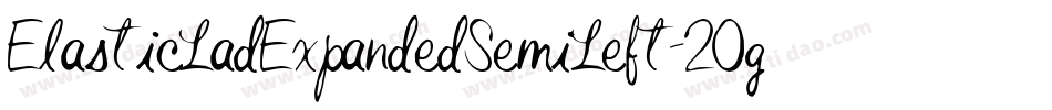 ElasticLadExpandedSemiLeft-2Og2W字体转换