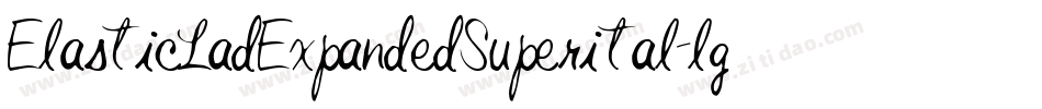 ElasticLadExpandedSuperital-lgK3w字体转换