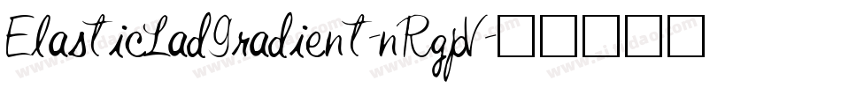 ElasticLadGradient-nRgpV字体转换
