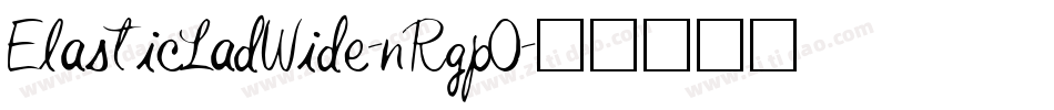 ElasticLadWide-nRgpO字体转换
