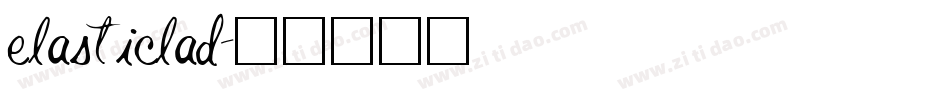 elasticlad字体转换