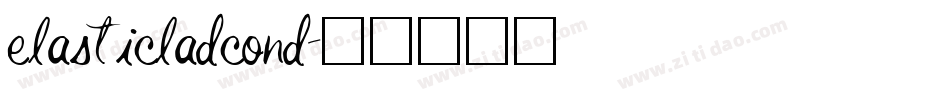 elasticladcond字体转换