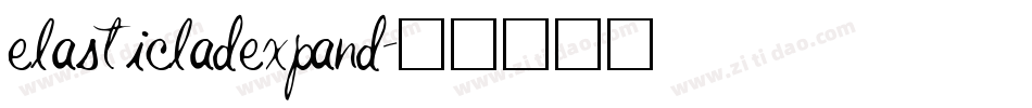 elasticladexpand字体转换