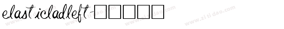 elasticladleft字体转换
