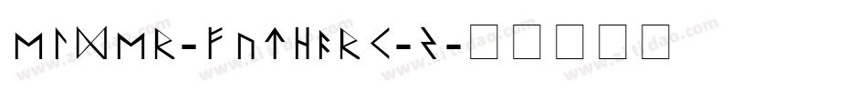 Elder-Futhark-2字体转换