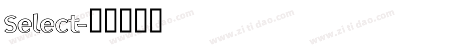 Select字体转换