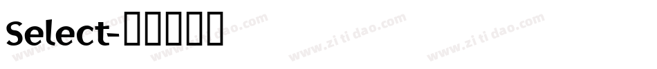 Select字体转换