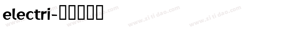 electri字体转换