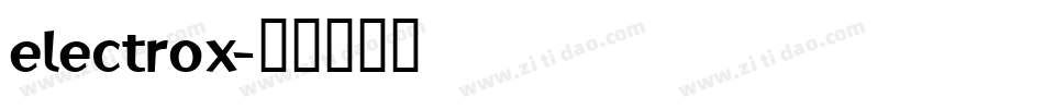 electrox字体转换