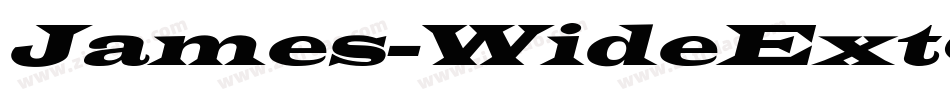 James-WideExtObl-Normal字体转换