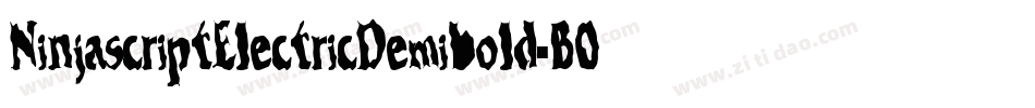 NinjascriptElectricDemibold-B0Ld字体转换