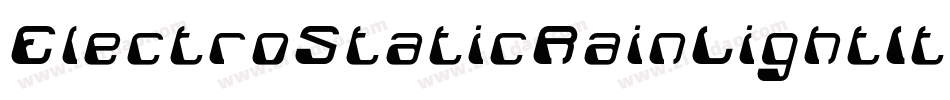 ElectroStaticRainLightItalic-o5m0字体转换