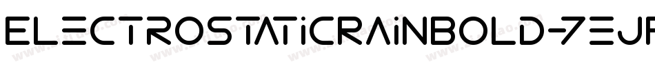 ElectroStaticRainBold-7eJP字体转换