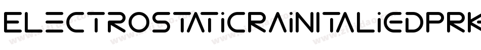 ElectroStaticRainItalic-dPRK字体转换