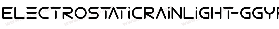 ElectroStaticRainLight-ggYR字体转换