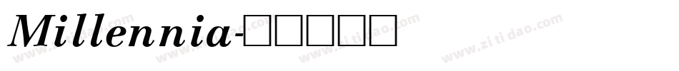 Millennia字体转换