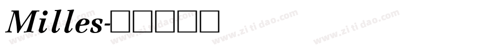 Milles字体转换