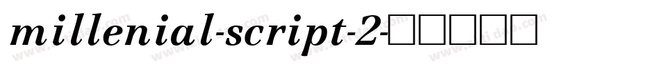 millenial-script-2字体转换