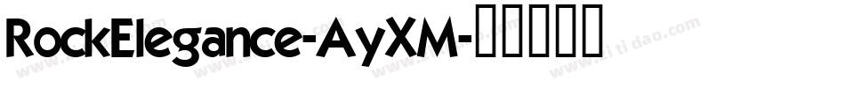 RockElegance-AyXM字体转换