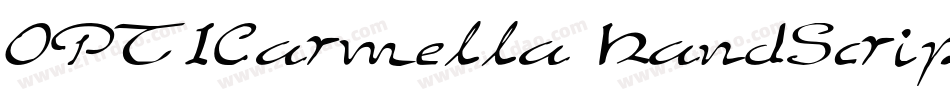 OPTICarmella-HandScript字体转换