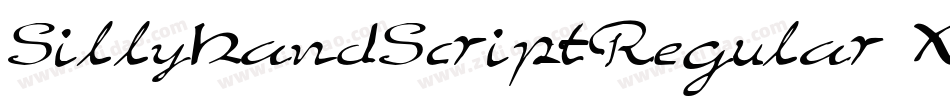 SillyHandScriptRegular-X33EP字体转换