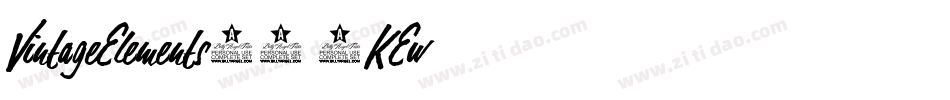 VintageElements01-2KEw字体转换