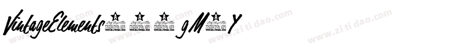 VintageElements014-gM2Y字体转换