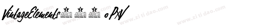 VintageElements015-oPxV字体转换