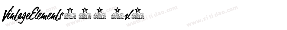 VintageElements017-0rl4字体转换