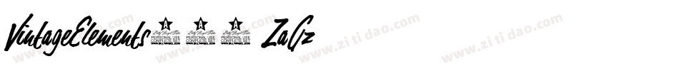 VintageElements019-ZaGz字体转换