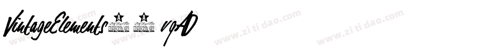 VintageElements02-vqAD字体转换
