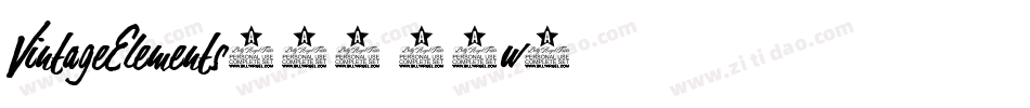 VintageElements020-32w8字体转换
