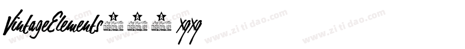 VintageElements021-xqxq字体转换