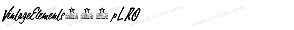 VintageElements022-pLRO字体转换