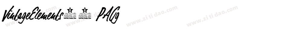 VintageElements07-PAGg字体转换