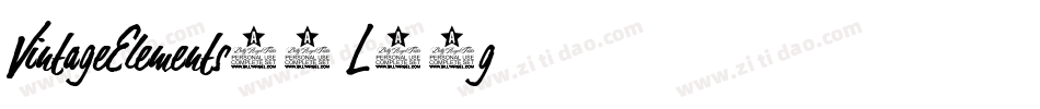 VintageElements08-L98g字体转换