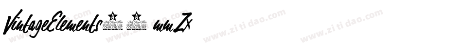 VintageElements09-mmZx字体转换