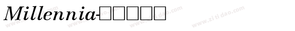 Millennia字体转换