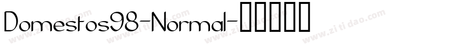 Domestos98-Normal字体转换