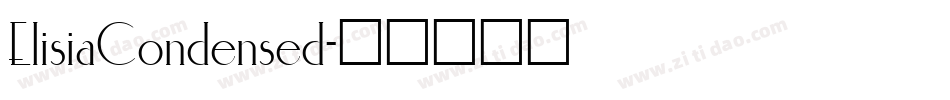 ElisiaCondensed字体转换