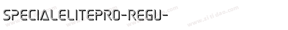 SpecialElitePro-Regu字体转换