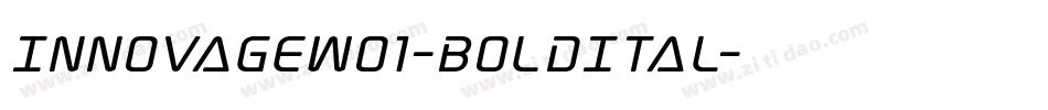 InnovageW01-BoldItal字体转换