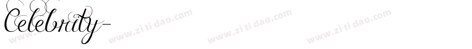 Celebrity字体转换