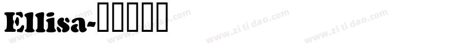 Ellisa字体转换